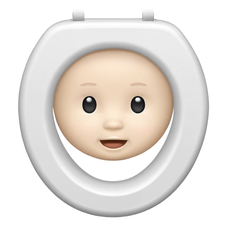 Baby toilet seat sticker