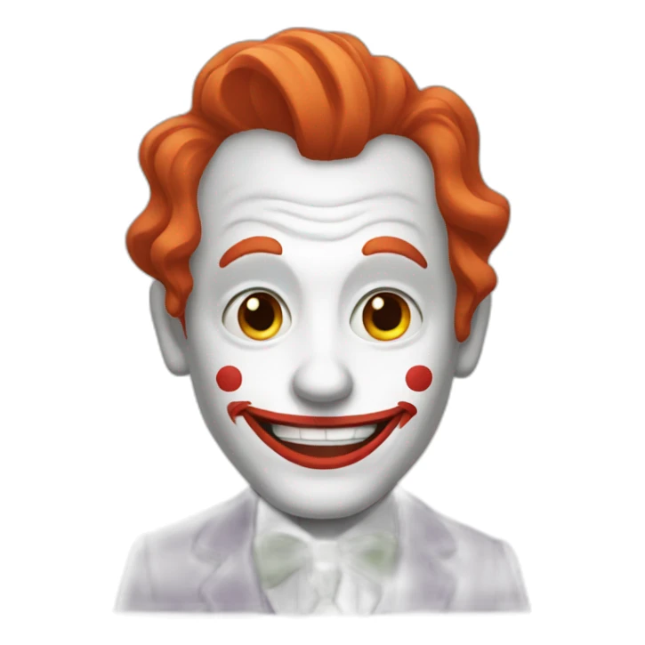 Joker with red hair sticker