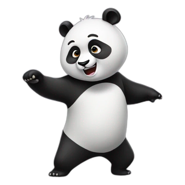 Panda qui fait un dab sticker