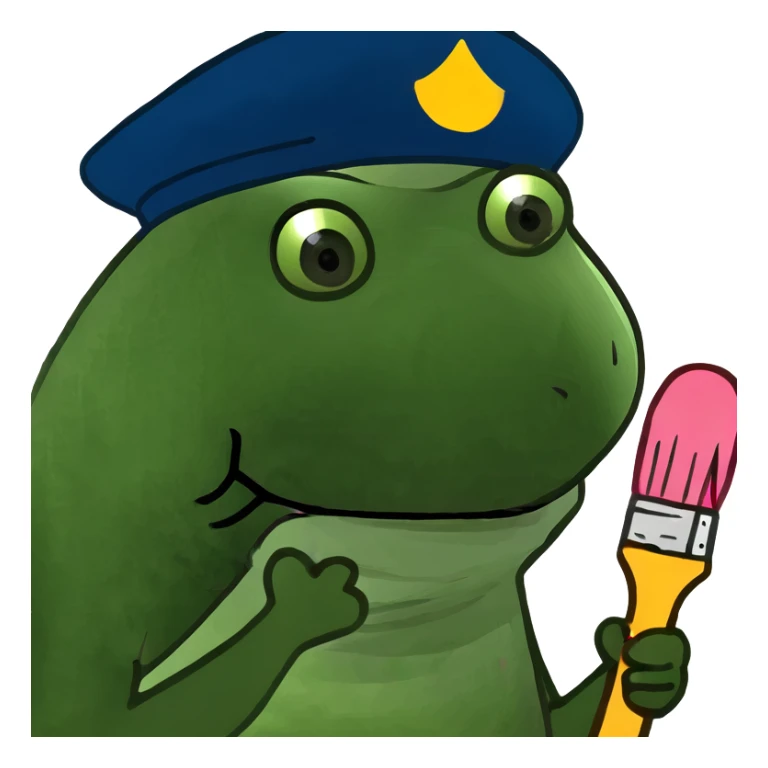 pink french spam artist sticker