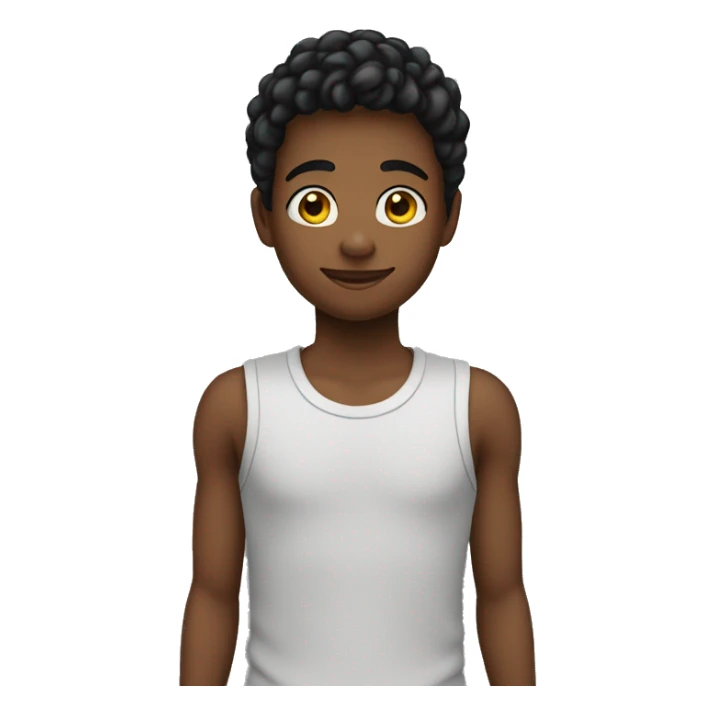 Adolescente preto,fazendo coração com a mão  sticker