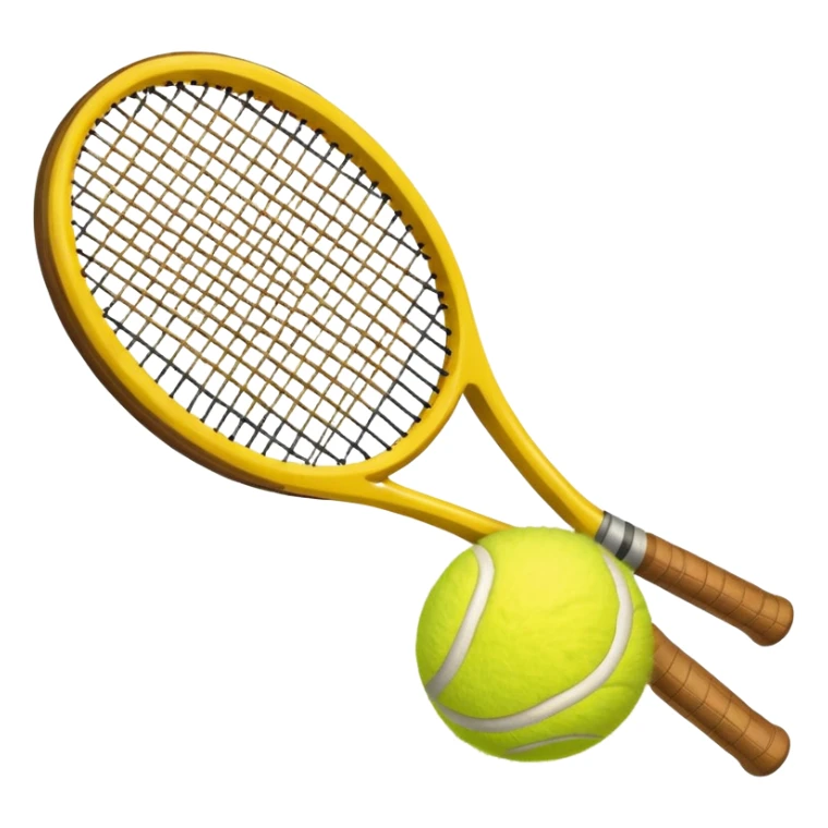 Tennis ball and racquet  sticker
