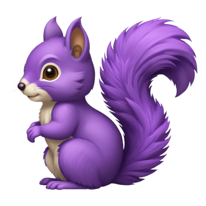 purple squirrel sticker