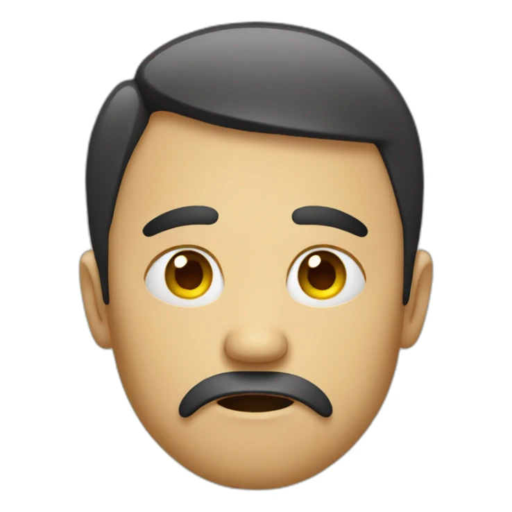 Sad face emoji sticker