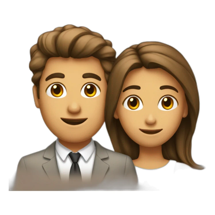 Seulement homme et femme sticker