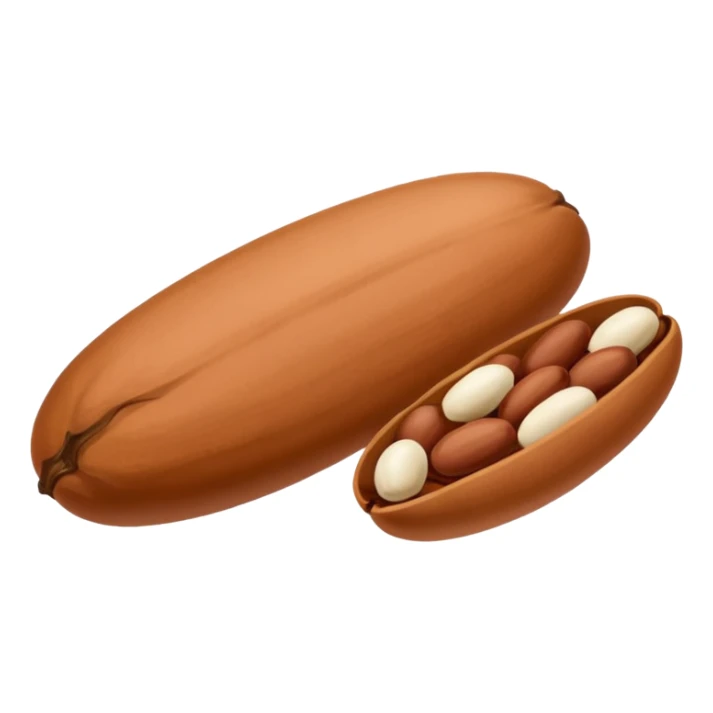 a single bean emoji, like a pinto bean or a coffee bean sticker