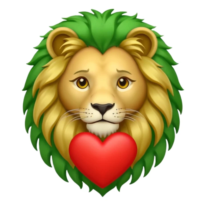❤️🤍🦁💚 sticker