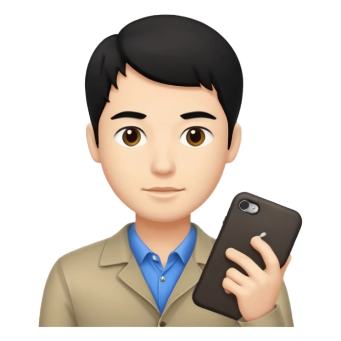 Designer website guy with professional dp please chnage hair color to black 
 sticker