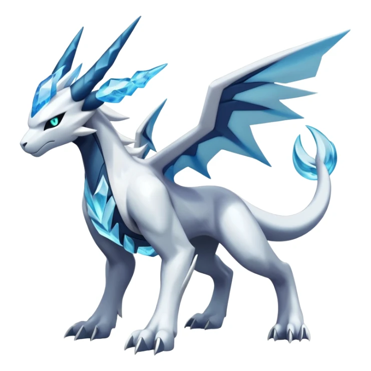 Modern Kyurem-reshiram-Glaceon-dialga-suicune-hybrid, full body sticker