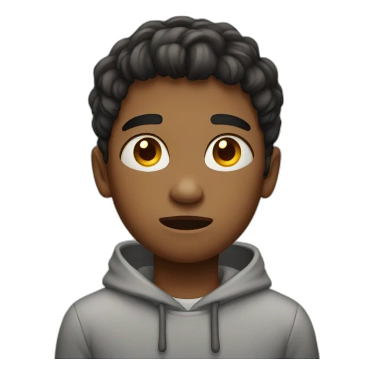 A boy with pain sticker