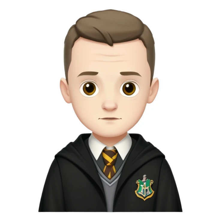 Josh Herdman is Gregory Goyle in harry potter, wear hogwarts uniform sticker
