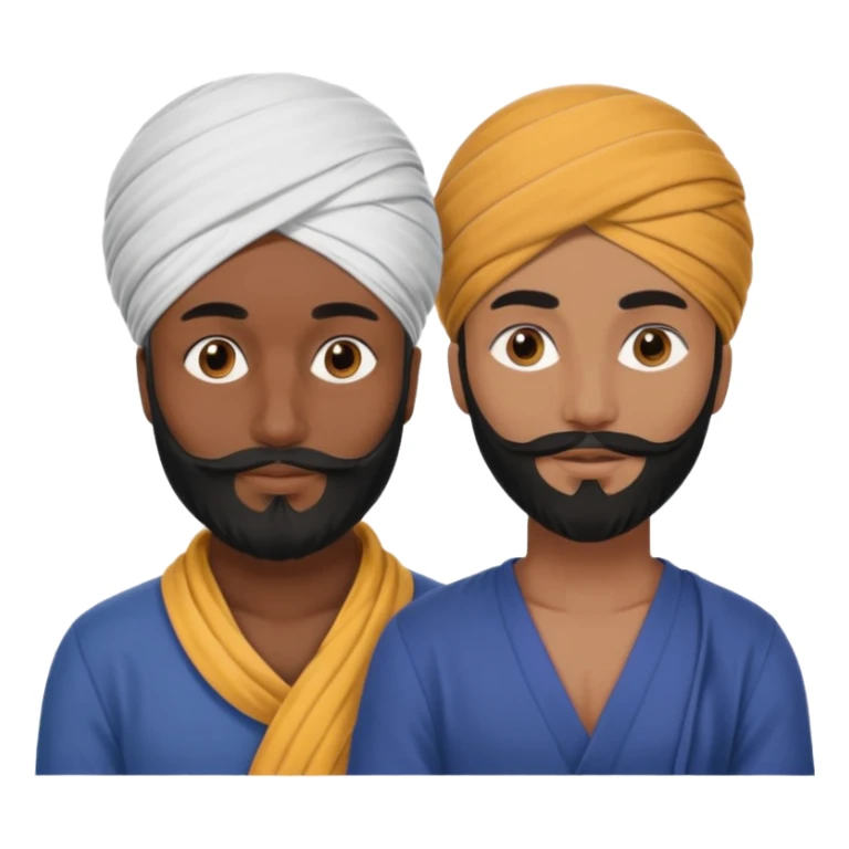 Sikh man with a Venetian man friend sticker