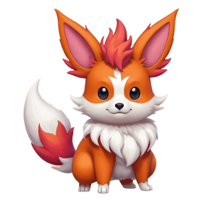 Teddiursa-Minccino-Flareon-Braixen-fusion  sticker