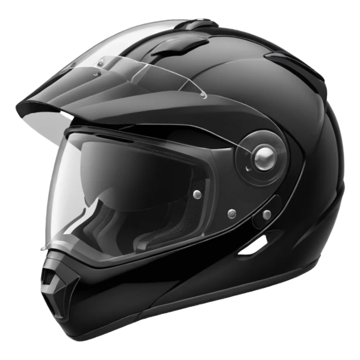 Sport bike Motorcycle helmet black  sticker