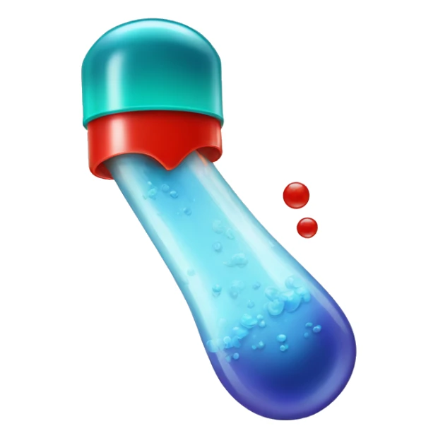 Prp tube with plasma and red blood cell separated  sticker
