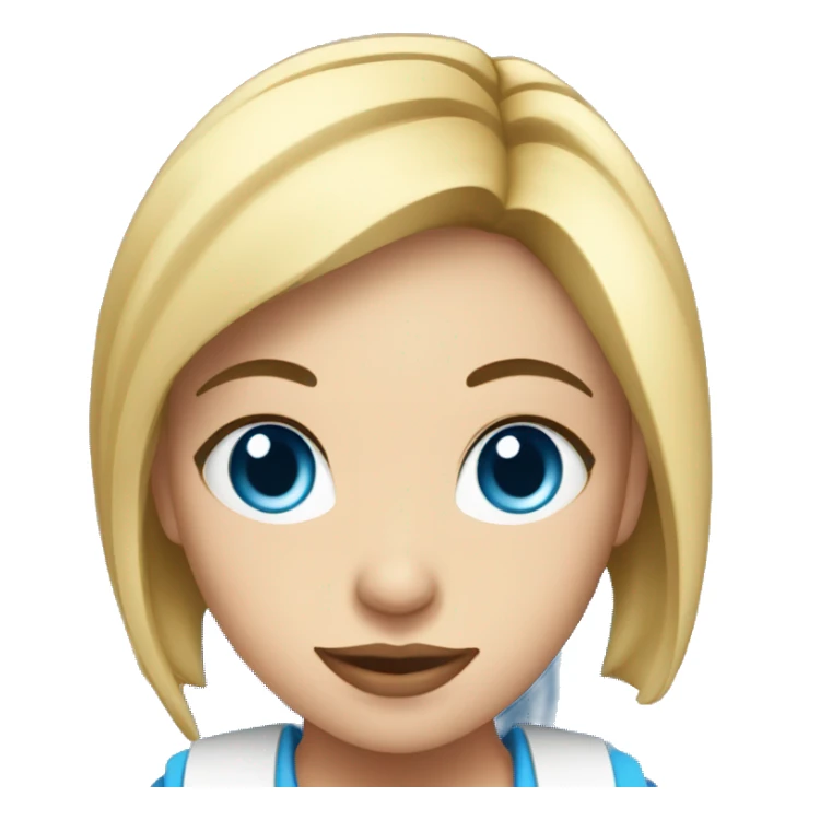 blong girl with blue eyes working at profitero sticker