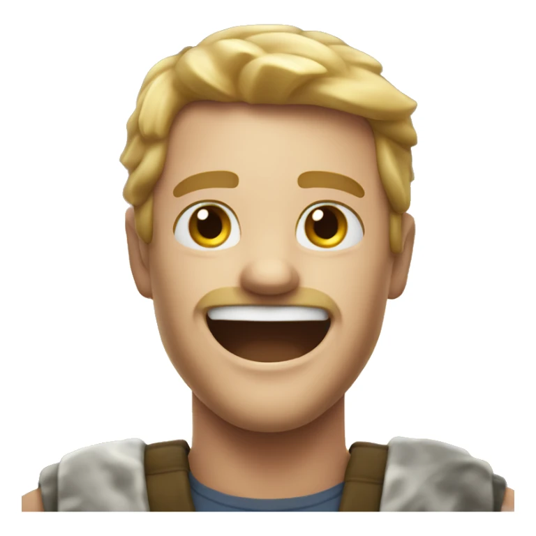 white skin man rejoices at the fire around sticker