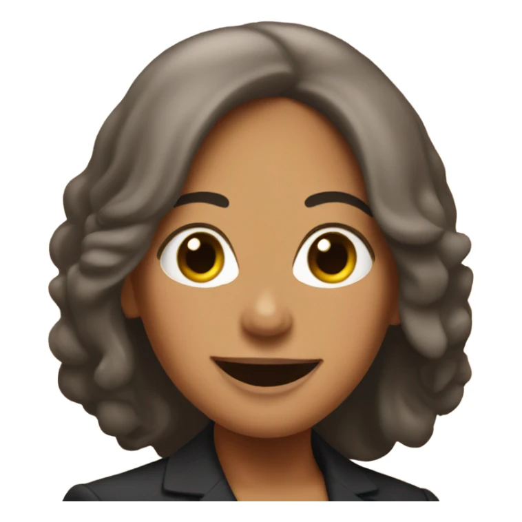 A emoji that looks like Kamala Harris  sticker