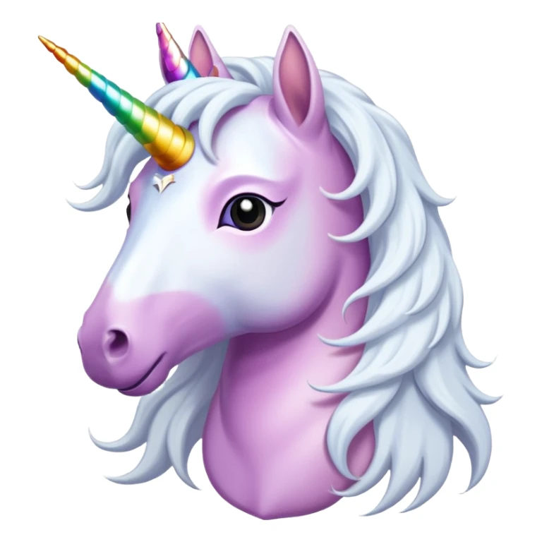 unicord with lomg hair sticker