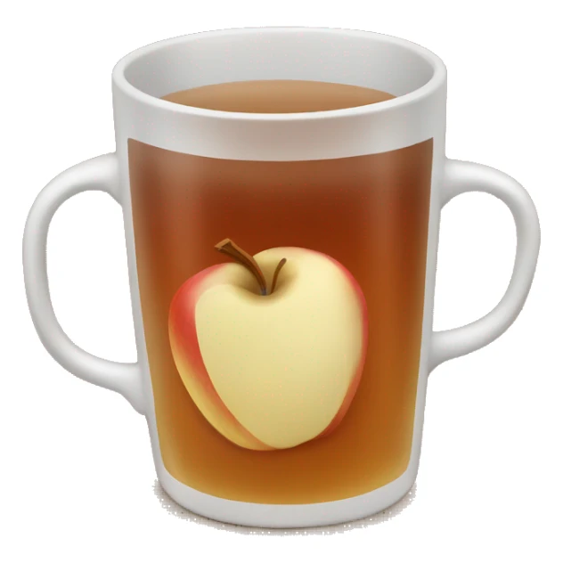 Mug of hot apple cider sticker