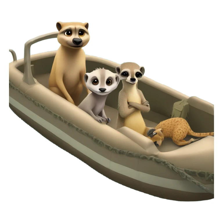 Hakuna Matata - pontoon with a warthog and meerkat on it sticker