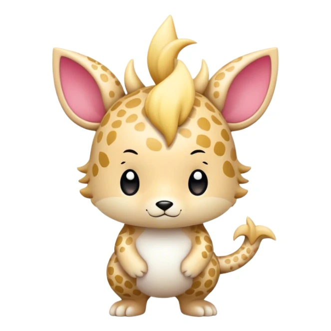 an edgy cute kawaii vernid-fionbri with splash patterns full body sticker