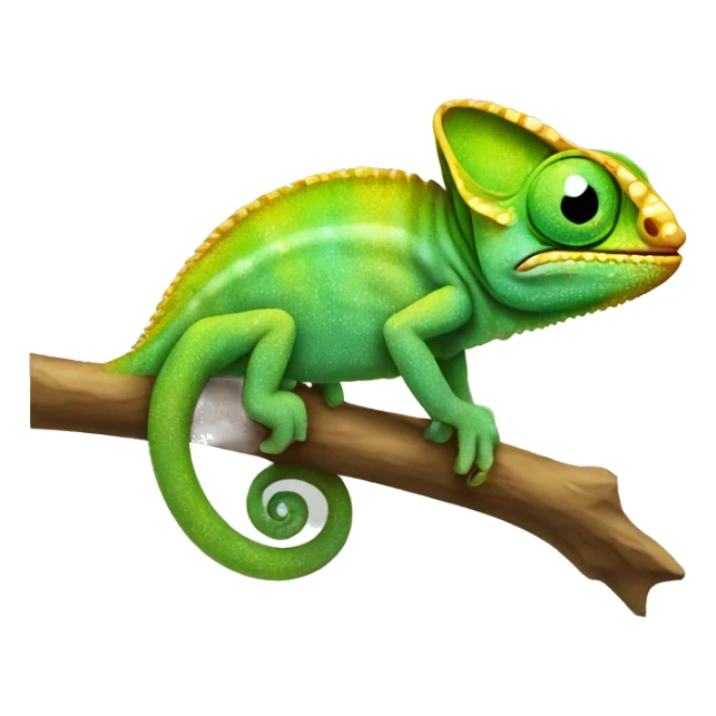 chameleon that has golden and diamond sc sticker