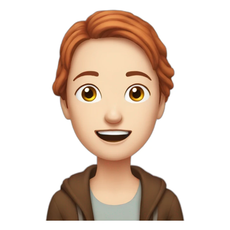 Emma Donoghue author open mouth emoji sticker