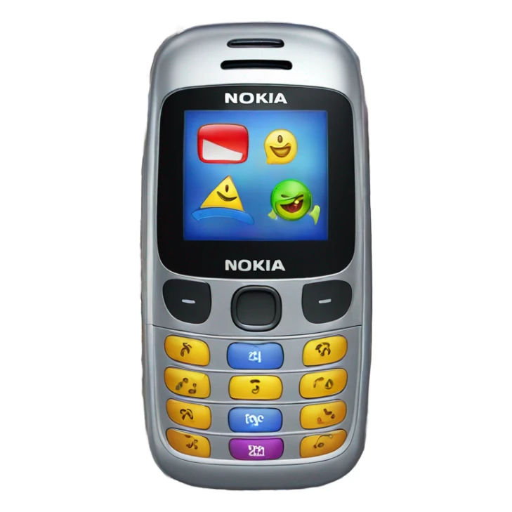 bejeweled nokia cellphone with text messages sticker