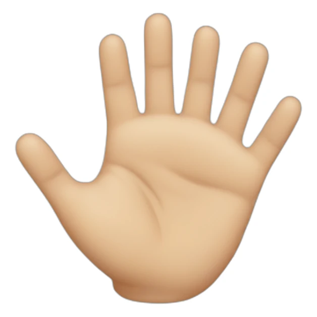 hand 5 fingers sticker