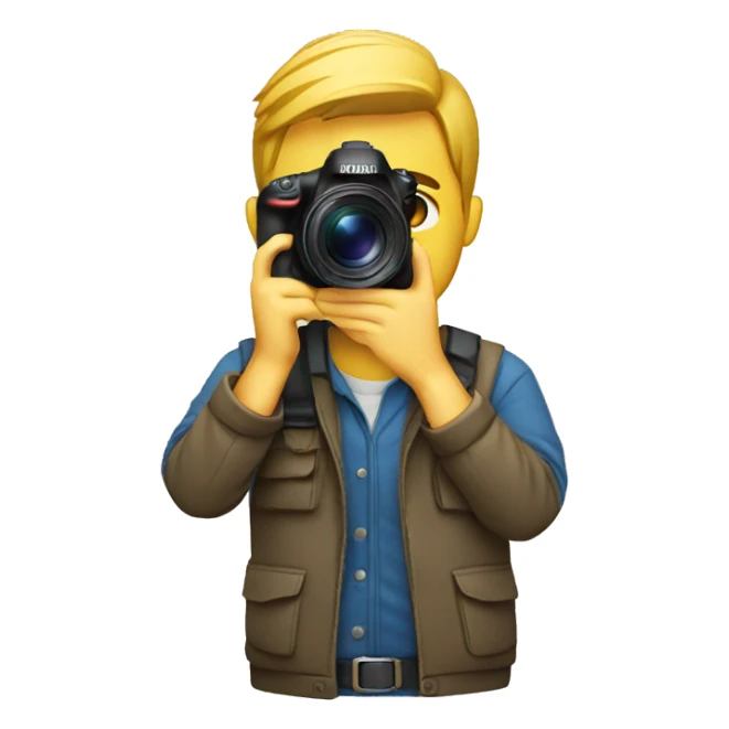 photographer male sticker