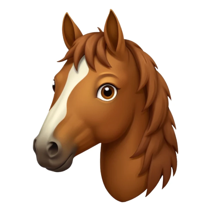 Confused horse with question marks sticker