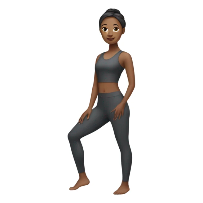 woman in yoga suit sticker