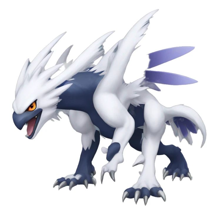 Edgy Cool Nargacuga-Absol-Pokémon Full Body Detailed High Quality sticker