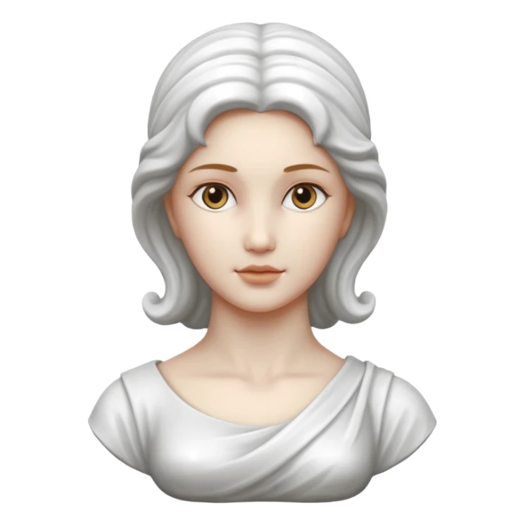 Marble statue of woman sticker