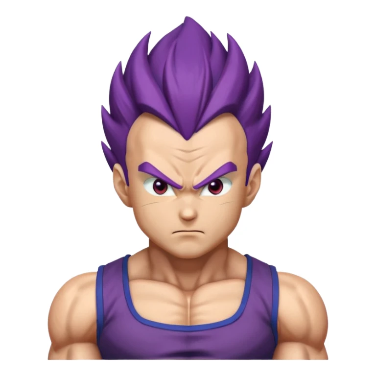 Vegeta ultra ego with purple hair sticker