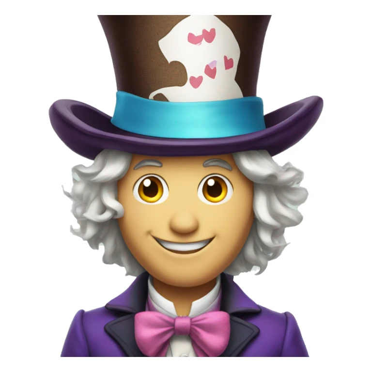 Alice in Wonderland The Mad Hatter character sticker