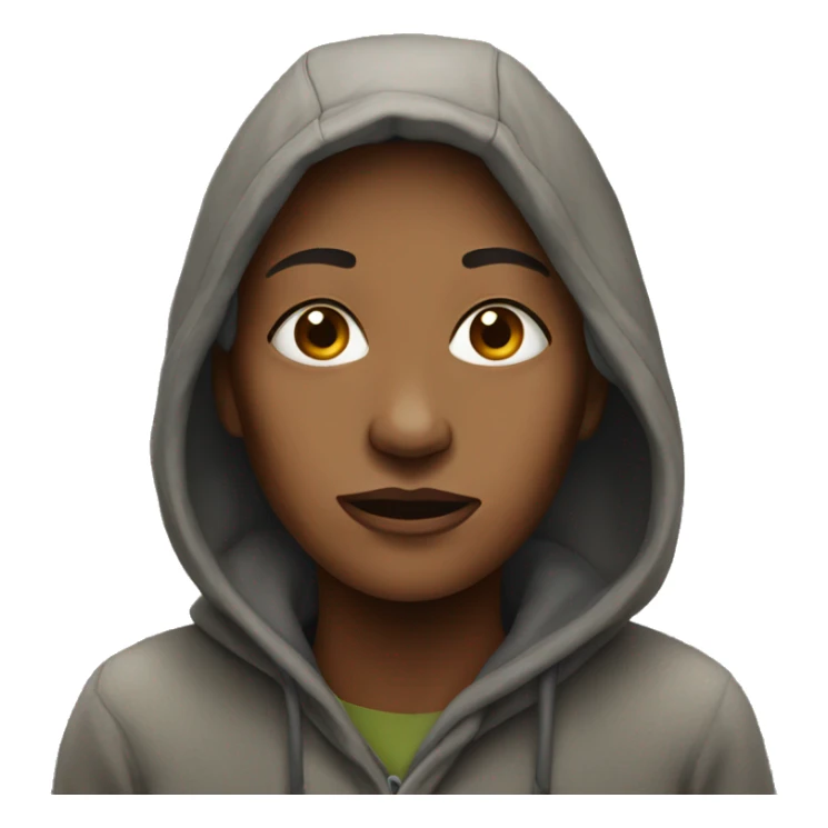 homeless woman sticker