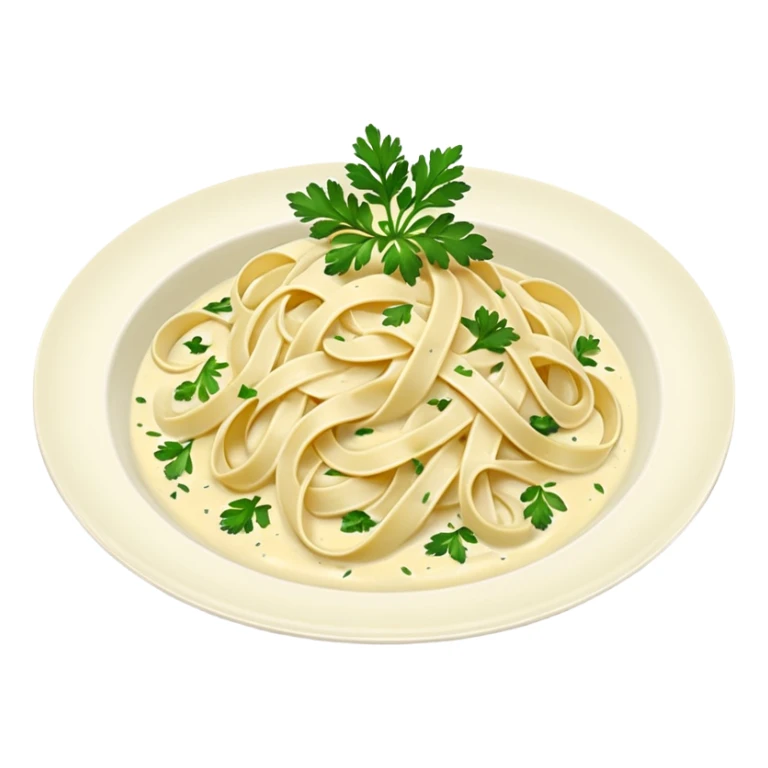 white creamy saucy fettuccine  sticker