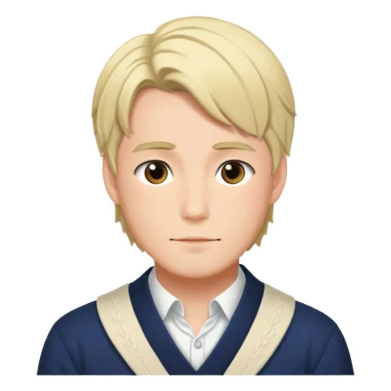 Norwegian handsome romantic shoujo anime man sticker