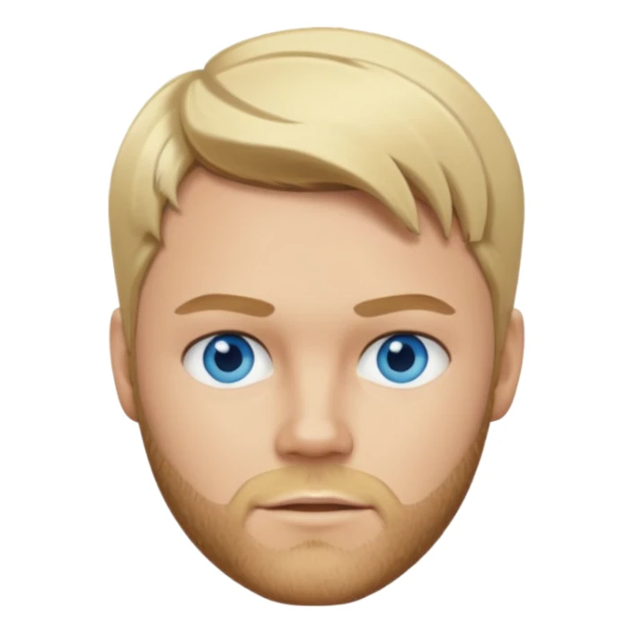 Brian McFadden blonde hair, blue eyes sticker