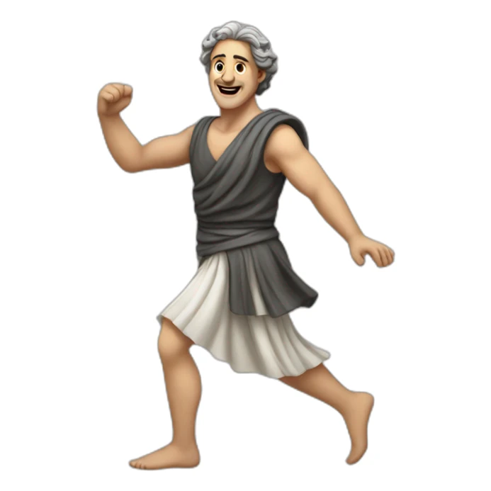 greek architect dancing sticker