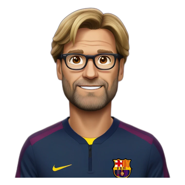 jurgen-klopp-in-fc-barcelona sticker