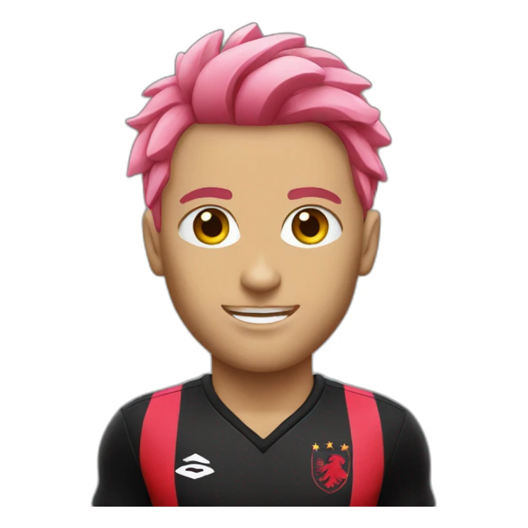 Albania national team with pink hair sticker