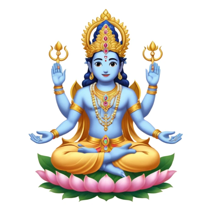 combined form of Bhagwan Vishnu 10 avatars. sticker
