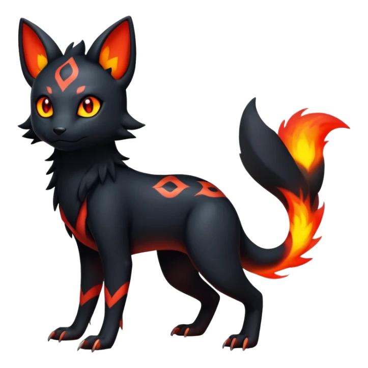 Salandit-Umbreon-Litten-Hybrid (Full body) sticker
