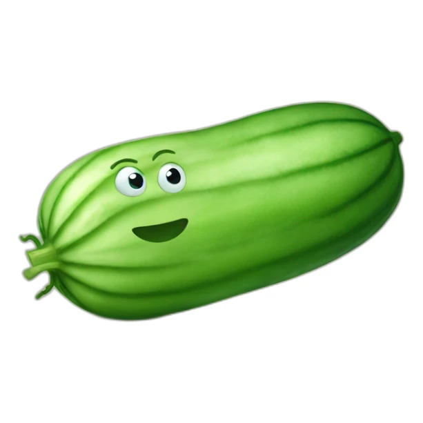 cucumber with baby sticker