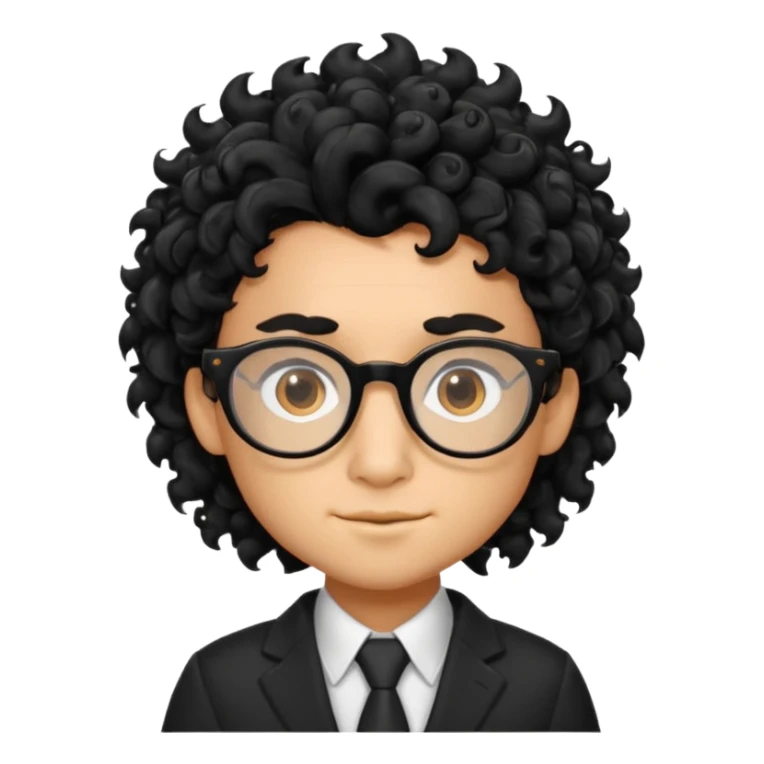 Un dragón con LENTES negros CABELLO COLOCHO Y CON FLOW  sticker