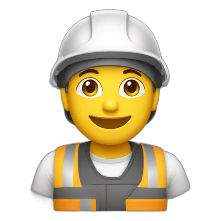 apenas um capacete amarelo de construção sticker