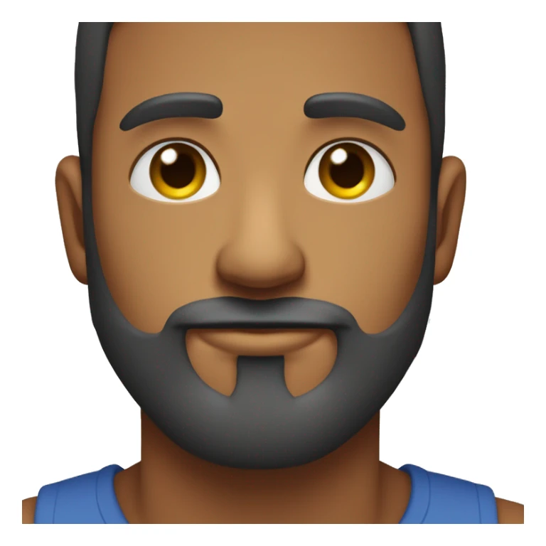 Homem careca de barba grisalhas olhos fleumático sorrindo sticker